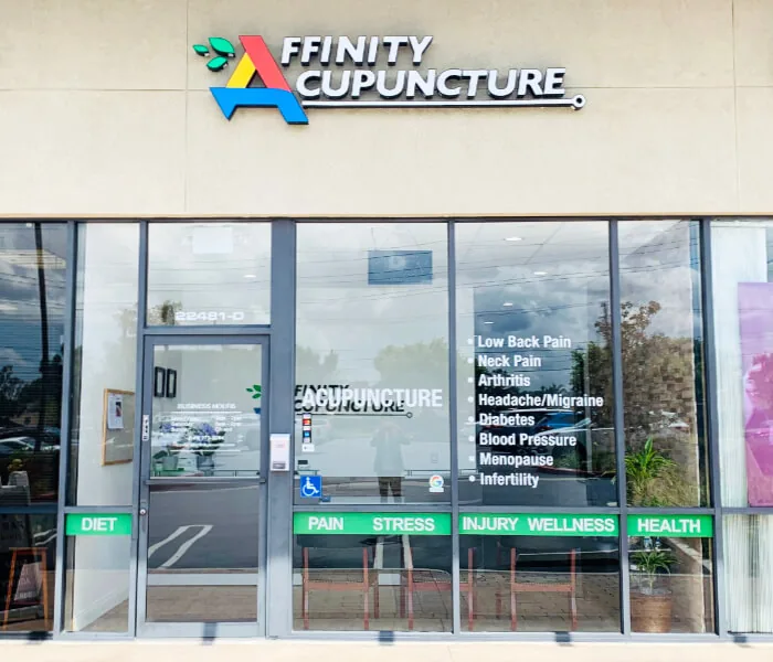 Storefront of Affinity Acupuncture at 22481 El Toro Rd, Suite D, Lake Forest